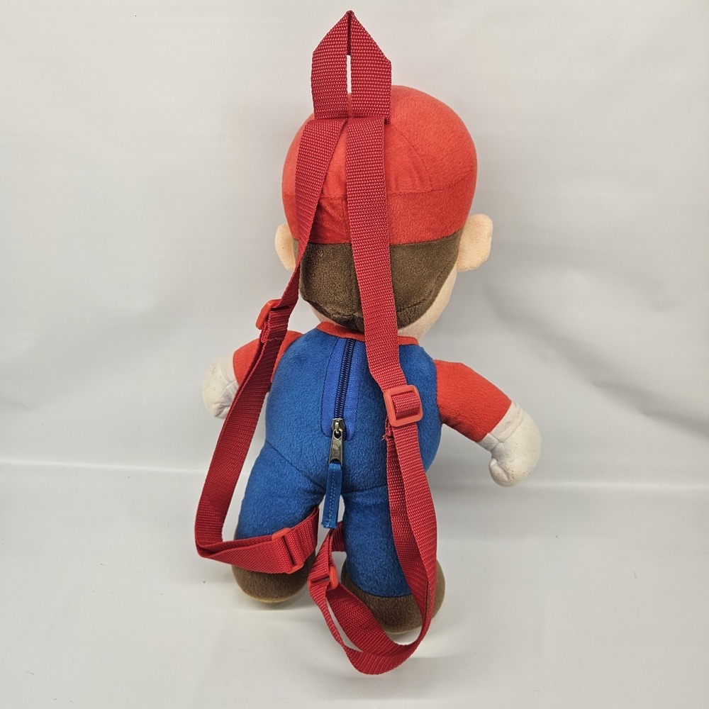 Super Mario Bros. Mario 18" Plush Backpack Nintendo Official Product - Picture 3 of 11